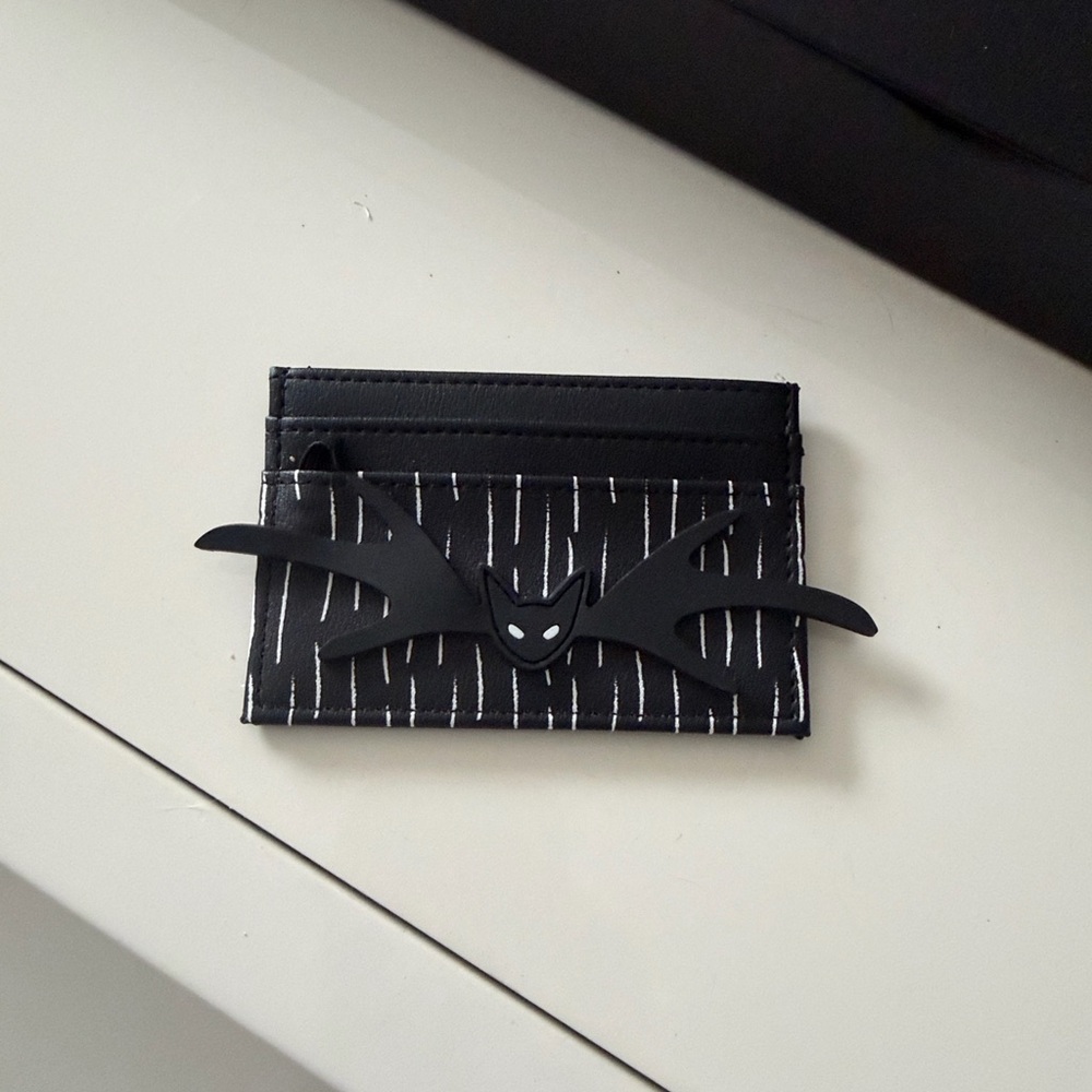 Disney Nightmare Before Christmas  Black and White Bat Card Holder/Wallet